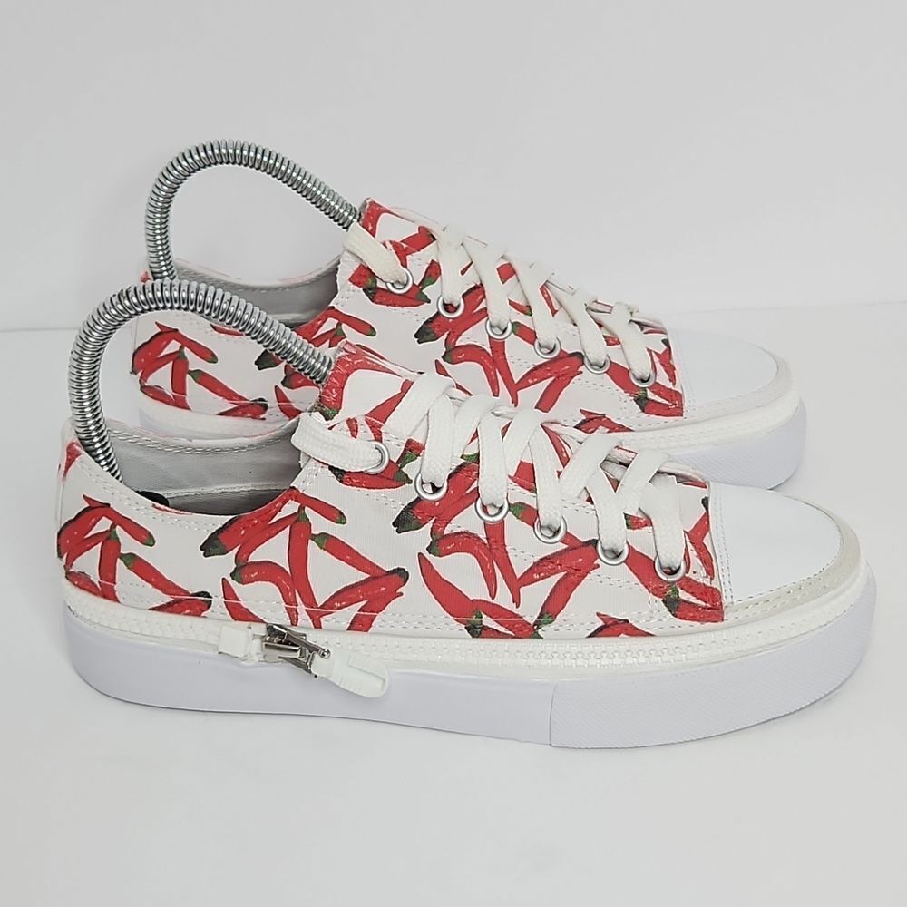 Zips California Hot funky red chili peppers spicy sneakers - Picture 1 of 10